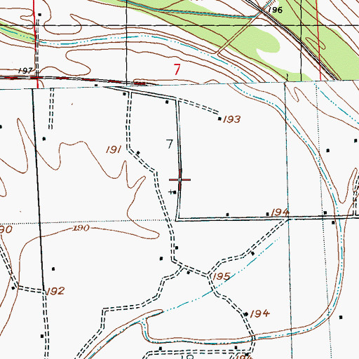 Topographic Map of Millers Union Church, MS