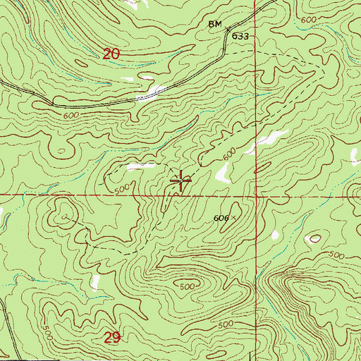 Topographic Map of Cooper School (historical), AR