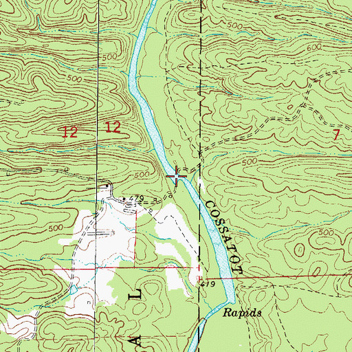 Topographic Map of Clinton Ford, AR