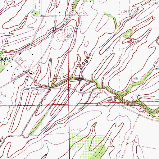 Topographic Map of Moon Lake, MS