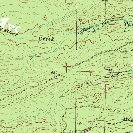 Topographic Map of Roundtop School (historical), AR