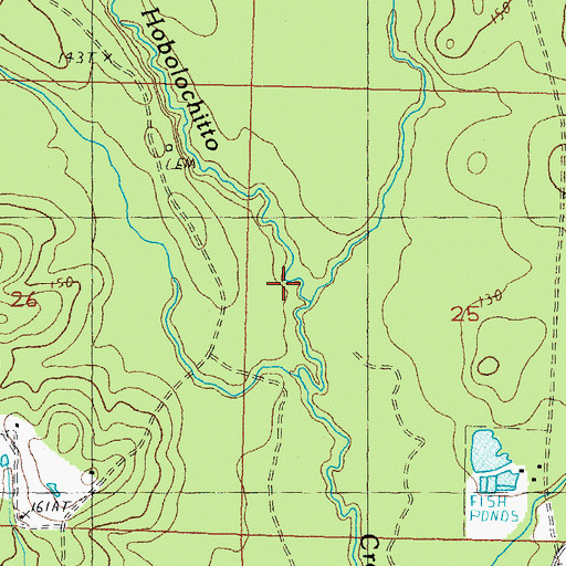 Topographic Map of Moran Creek, MS