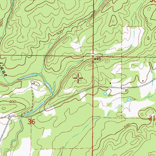 Topographic Map of Kellum School (historical), AR