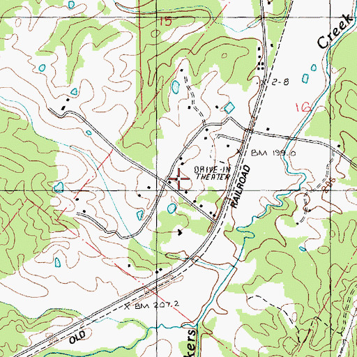 Topographic Map of Morning Star Church, MS
