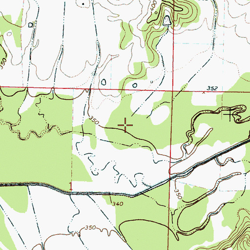 Topographic Map of Mossy Branch, MS