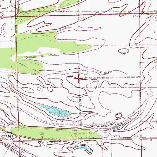 Topographic Map of Mount Olive Church, MS