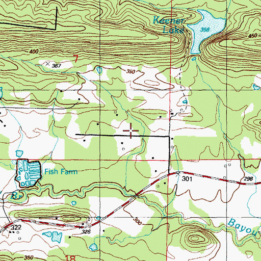 Topographic Map of Barger Addition, AR
