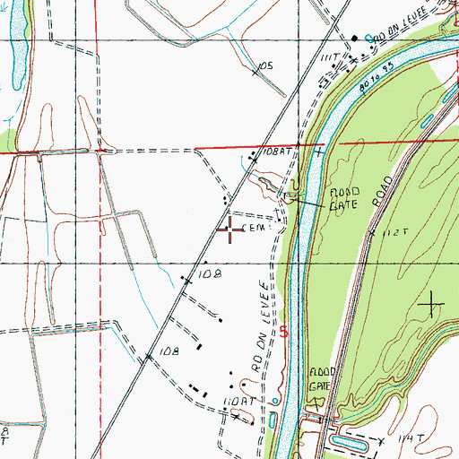 Topographic Map of Mount Salem Church, MS