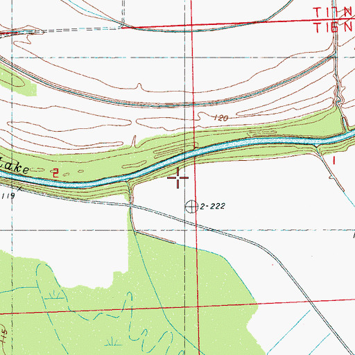 Topographic Map of Mount Valley Church, MS