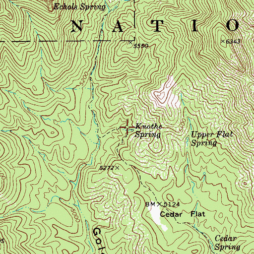 Topographic Map of Knothe Spring, AZ