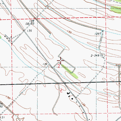 Topographic Map of Mount Zion Church, MS