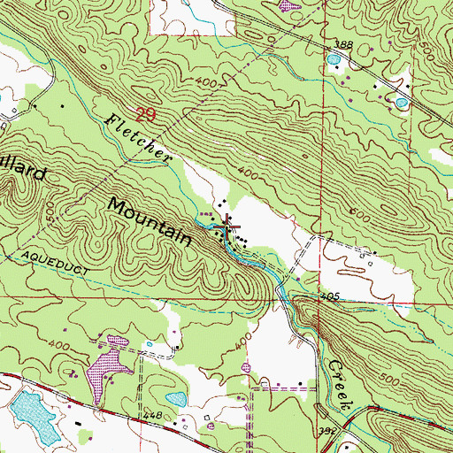Topographic Map of Camp Okatoma, AR