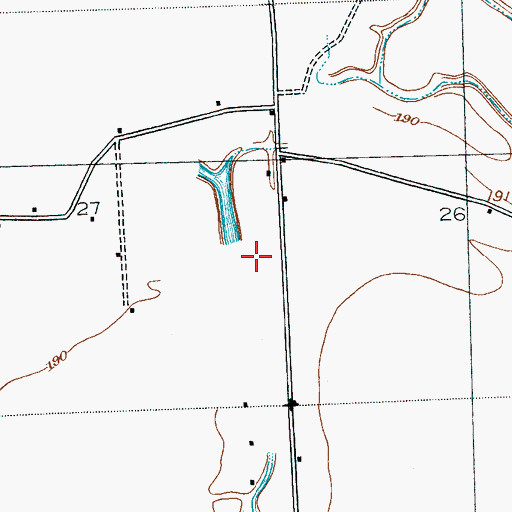 Topographic Map of Mud Lake, MS