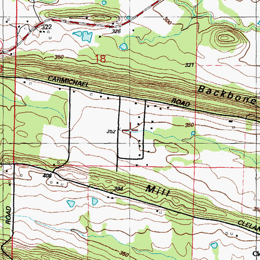 Topographic Map of Cannongate Addition, AR