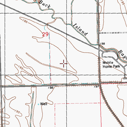Topographic Map of Murphy Farm, MS