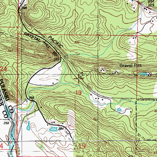 Topographic Map of Catorce (historical), AR