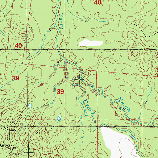 Topographic Map of Neigh Branch, MS