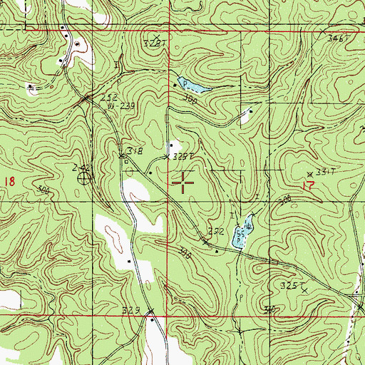 Topographic Map of New Deal Church, MS