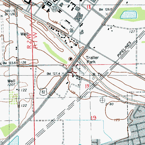 Topographic Map of New Foundation Church, MS