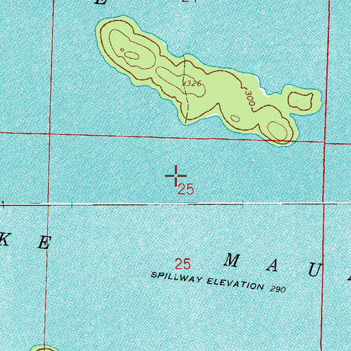 Topographic Map of Dead Horse Branch, AR