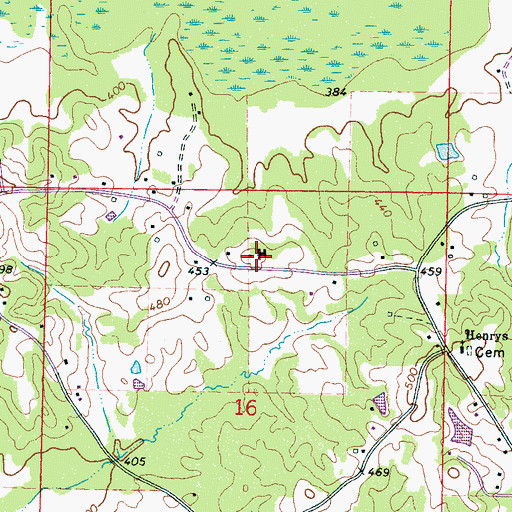 Topographic Map of New Zion Church, MS