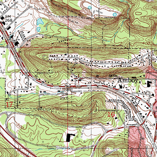 Topographic Map of First General Baptist Church, AR