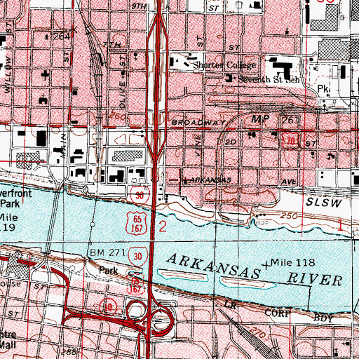 Topographic Map of Friendly Chapel, AR
