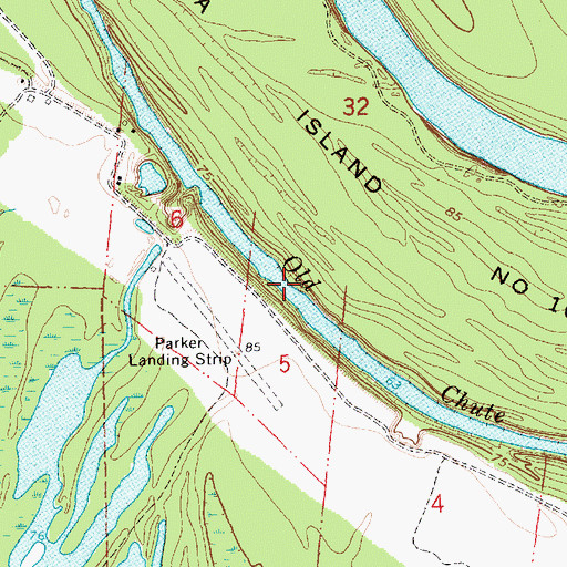 Topographic Map of Old Chute, MS
