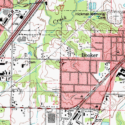 Topographic Map of Greater United Missionary Baptist Church, AR