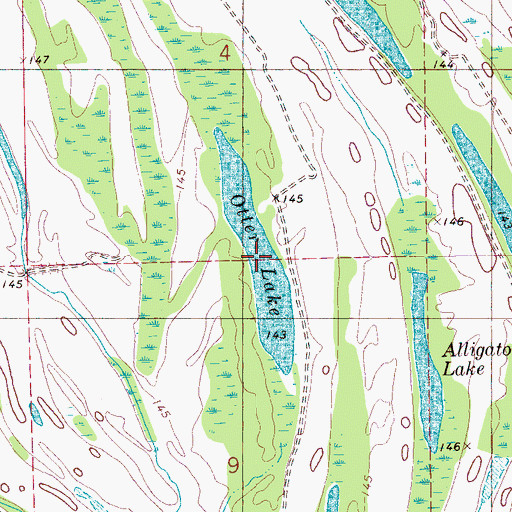 Topographic Map of Otter Lake, MS