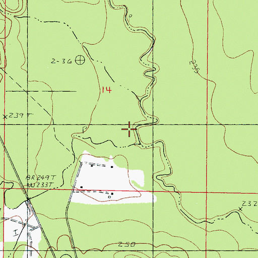 Topographic Map of Pachuta Creek, MS