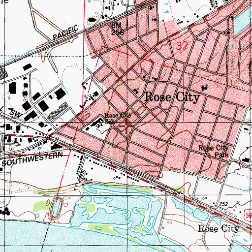 Topographic Map of Immanuel Baptist Church, AR