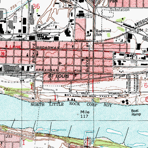 Topographic Map of Institute of Divine Metaphysical Research, AR