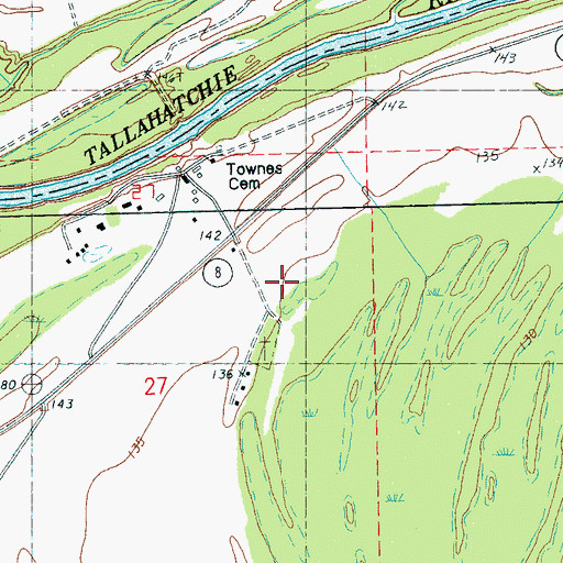 Topographic Map of Palo Alto Church, MS