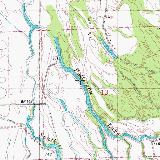 Topographic Map of Patterson Lake, MS