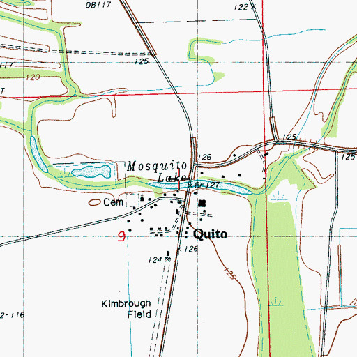 Topographic Map of Payne Church, MS