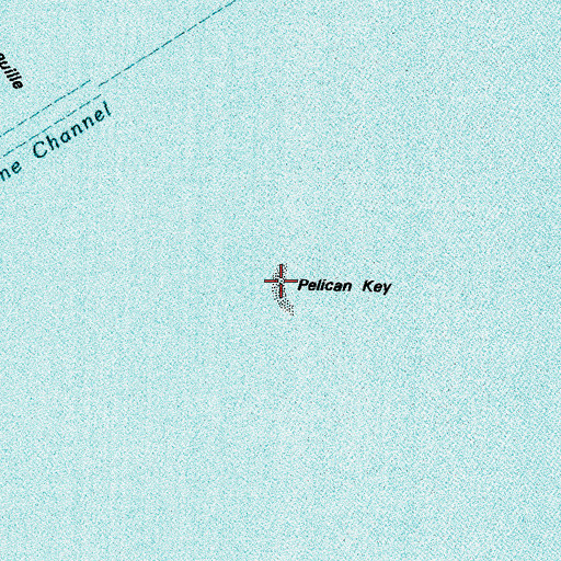 Topographic Map of Pelican Key, MS