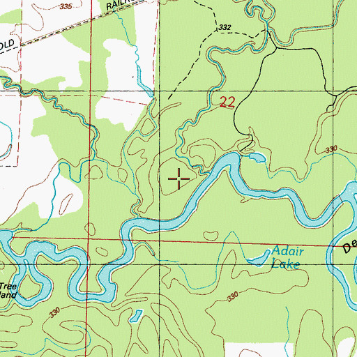 Topographic Map of Pellaphalia Creek, MS