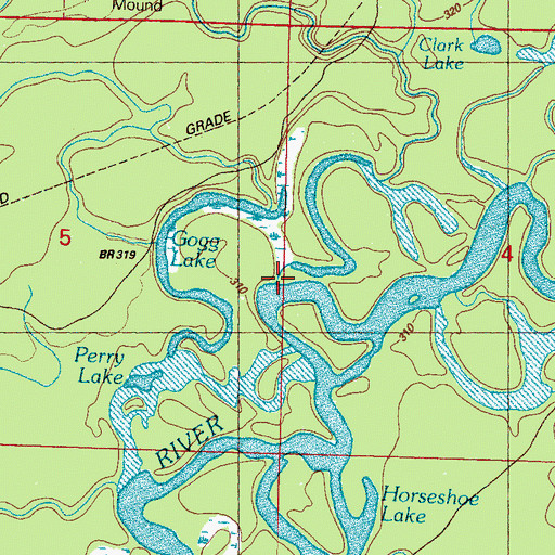 Topographic Map of Pellaphalia Creek, MS