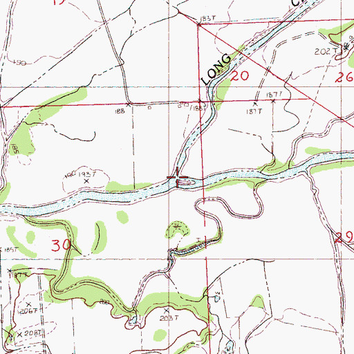 Topographic Map of Peters Creek, MS
