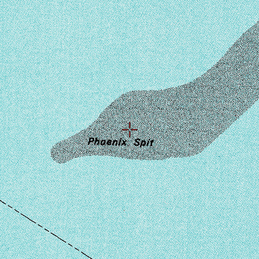Topographic Map of Phoenix Spit, MS