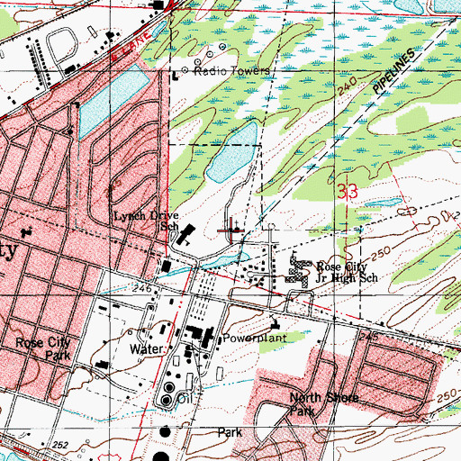 Topographic Map of Lynch View Missionary Baptist Church, AR