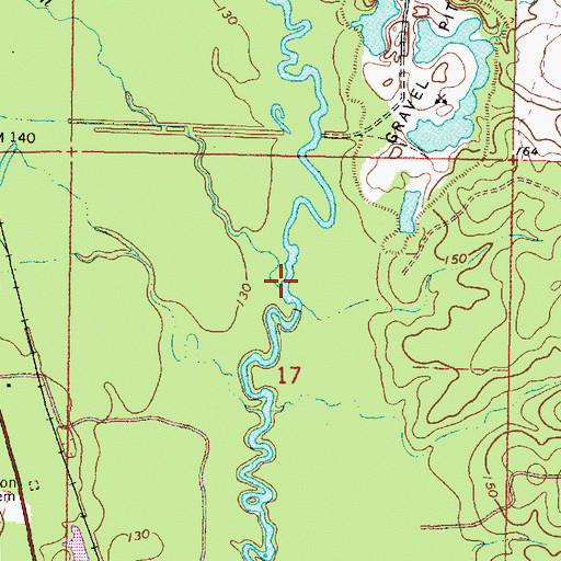 Topographic Map of Pine Branch, MS