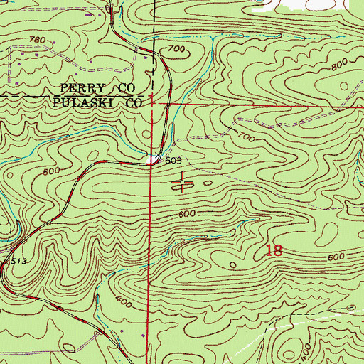 Topographic Map of Moyer Mountain, AR