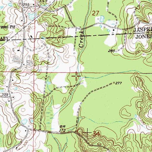 Topographic Map of Plant Branch, MS