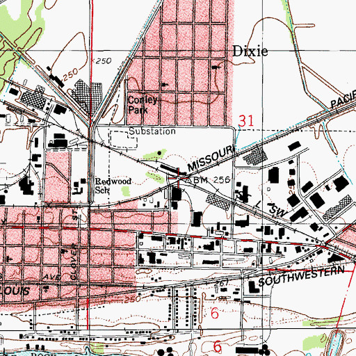 Topographic Map of Niemeyer (historical), AR