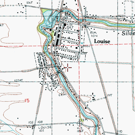 Topographic Map of Pleasant Hill Church, MS