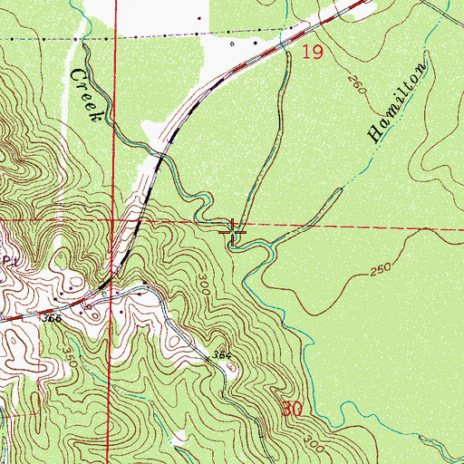 Topographic Map of Pole Branch, MS
