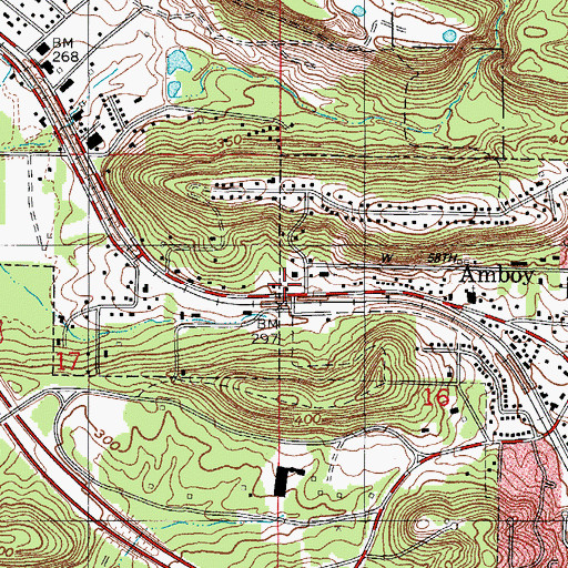 Topographic Map of Oak Grove School (historical), AR