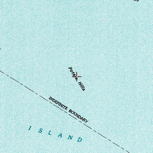 Topographic Map of Potato Hills, MS